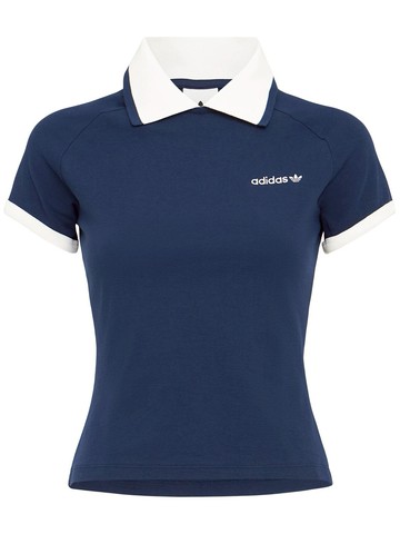 Short Sleeved Stretch Cotton Polo