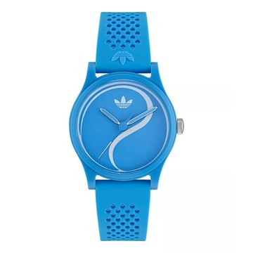 【ADIDAS 愛迪達】Game Two 矽膠錶帶_AOSY25520_藍色_38mm