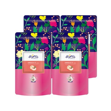 High Tea 伂橙 春映桃花紅茶 白桃風味  2.5g  12包  4袋