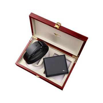 七匹狼男款皮帶真皮錢包男士高檔腰帶禮盒新年生日禮物送男友實用