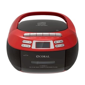 CORAL 全功能手提音響  USB播放  AM/FM收音機  AC 110V  二號電池x6  CD-9900