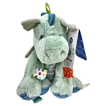 Mary Meyer 蜜兒 Taggies 安撫玩偶  26 x 15cm  魔法小飛龍 綠色  1個