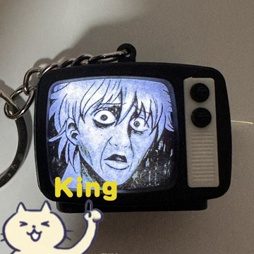 【KING】銀魂鑰匙扣 銀魂發聲掛件 動漫語音鑰匙圈 二次元個性掛飾 萬事屋周邊 創意聲光禮物 隨身小掛件