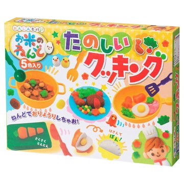 GINCHO 銀鳥 DIY 日本天然無毒米黏土 開心做菜組家家酒  1組