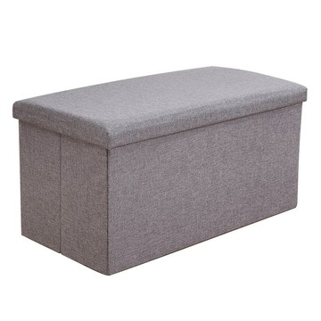 小木馬 收納椅 76 x 38cm 長方形  灰色  1個