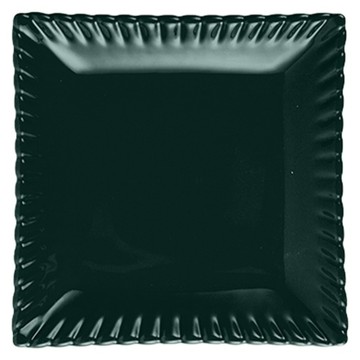 JUST HOME 活潑純色陶瓷方盤 M0070-06C  綠色  1個  9吋(22 x 4.3cm)