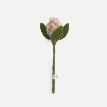 GRY&SIF羊毛氈擬真花插朝鮮薊 粉