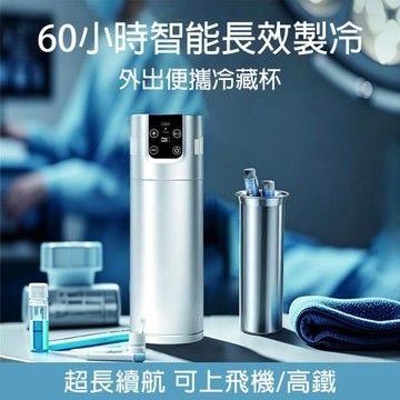 智能恆溫冷藏杯 胰島素冷藏杯 800ml大容量 外出便攜製冷 可上飛機高鐵 旅行冰杯