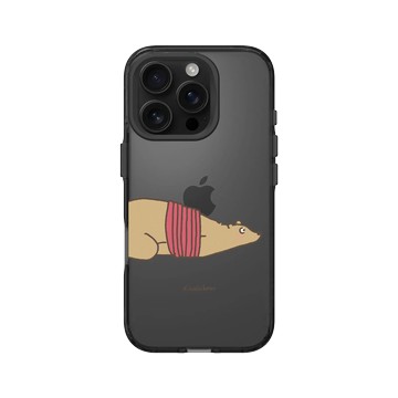 iPhone 16 Pro Clear 酷墨灰 - 咻咻熊 XiuXiubear - 被帶回家惹