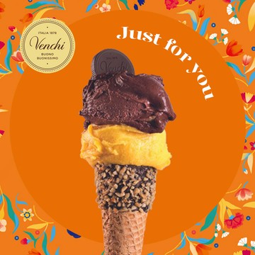 【Venchi】Gelato迷你裝 120克與手工脆筒（脆杯），兩種口味