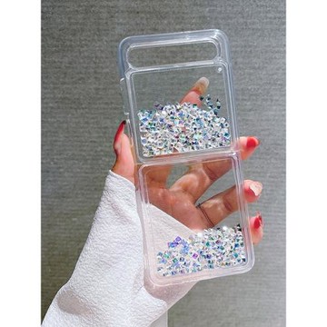 適用于三星Zflip折疊屏手機殼全包防摔個性方塊流沙Galaxy Z Flip保護殼硅膠軟殼創意液體流動網紅潮牌高級感