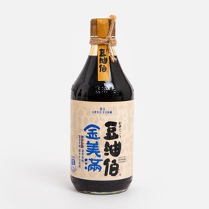 豆油伯金美滿無添加糖醬油500mL (純黃豆醬油)