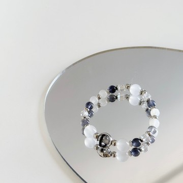 Mimis設計款 304不鏽鋼 靜謐月光 母乳手鍊