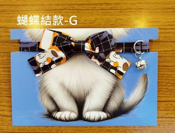 3貓小舖獨家設計貓咪圖案項圈-蝴蝶結G