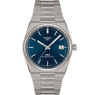 TISSOT 官方授權 PRX系列 T137.807.44.041.00 70年代復刻鈦金屬機械錶 開學新裝備-38mm T1378074404100