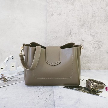 真皮兩用肩背包 1953 灰M