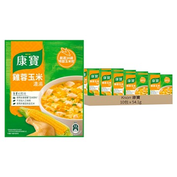 Knorr 康寶 自然原味 雞蓉玉米濃湯  54.1g  10包
