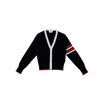THOM BROWNE Kids BK 針織罩衫