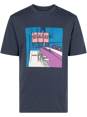 Palace - Scheisse Face graphic-print T-shirt - men - Cotton - S - Blue