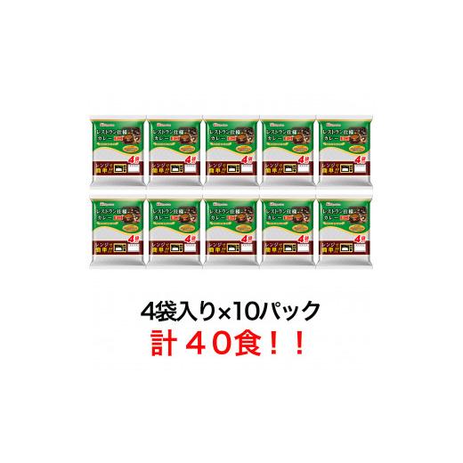 ふるさと納税 長崎県 諫早市 日本ハムレストラン仕様カレー辛口10袋セット(40個入り)