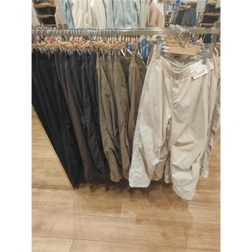 女秋冬加絨加厚防風保暖降落傘褲寬松闊腿長褲 虞服WY470732