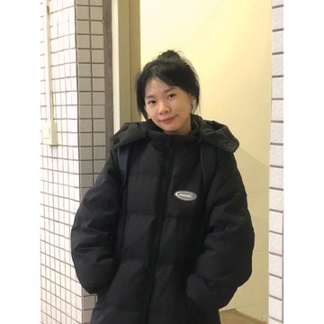小個子連帽棉衣外套2024新款韓系學生棉服女冬季加厚棉襖子面包服