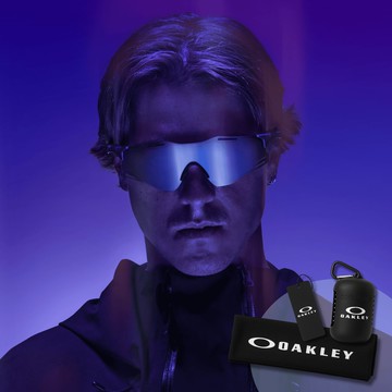【Oakley】冬季奧運限定 Cybr Zero 運動太陽眼鏡(OO9512D-07 prizm black 鏡片)