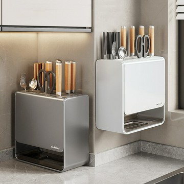 刀架 刀具置物架 廚房刀架置物架家用臺面放菜刀筷子簍壁掛式刀具架多功能收納一體「限時特惠」