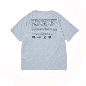 日本限定 Poler HISTORY REG TEE 經典版型短袖T恤 灰 - S