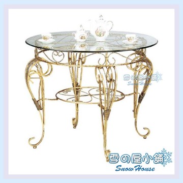 ╭☆雪之屋小舖☆╯R961-06 506休閒桌(8m/m強化玻璃)/造型餐桌/休閒圓桌/咖啡桌/置物桌/茶几