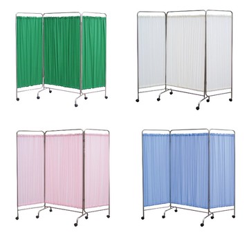 耀宏三折式屏風(水藍色)YH093