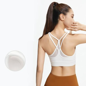 【ALLK 歐楷】促銷 胸墊肩帶韻律瑜珈服上衣 4色(尺寸L-2XL/中大尺碼/運動/健身)