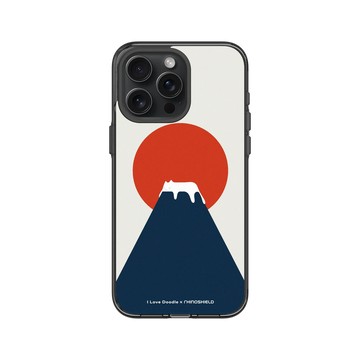 iPhone 15 Pro Max Clear 酷墨灰 - ilovedoodle (Lim Heng Swee) - Cat Landscape - Fuji 富士山