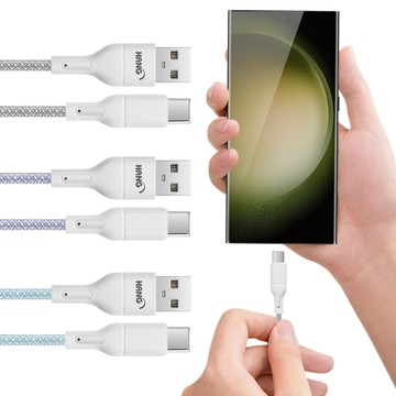 HANG R18 高密編織  Type-C USB 3.4A快充充電線100cm-2入