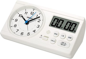 [4東京直購] Seiko Clock BC418W 學習型 鬧鐘 計時 倒數 時鐘 60×160×88mm 新款取代 BC408W