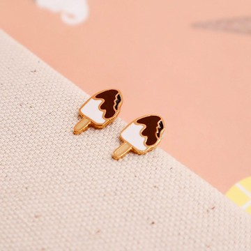 咬一口 巧克力脆皮雪糕  ice cream day 耳環