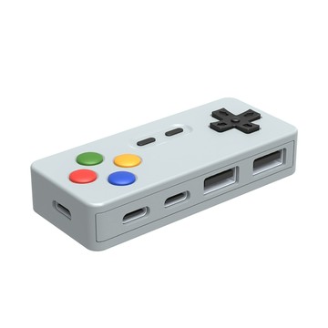 HADER Type-C 遊戲造型四合一HUB轉接器 隨身碟轉換器 USB集線器 擴展塢 轉接頭