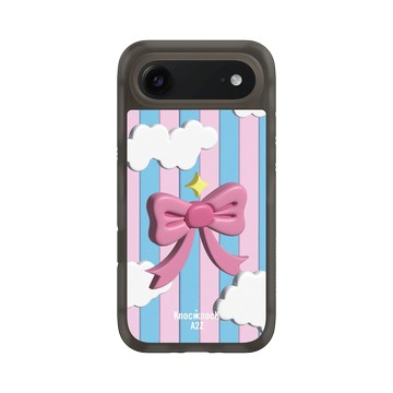 iPhone Air AirX 本質黑 - Knock Knock A2Z - 漂浮雲朵蝴蝶結餅乾