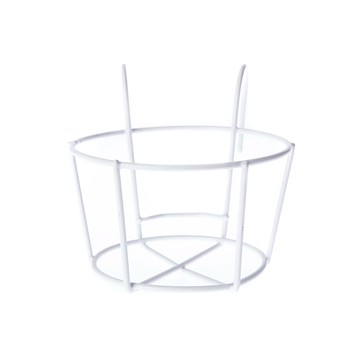 單盆鐵掛架 白色 小