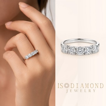 IS DIAMOND 1.5克拉鉑金台鑽石戒指 豪華滿鑽款 單顆30分以上 (培育鑽石)