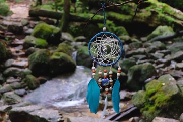 手作捕夢網掛飾 - 青金石吊飾