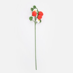 奧可利鉤針毛線花插草莓46cm