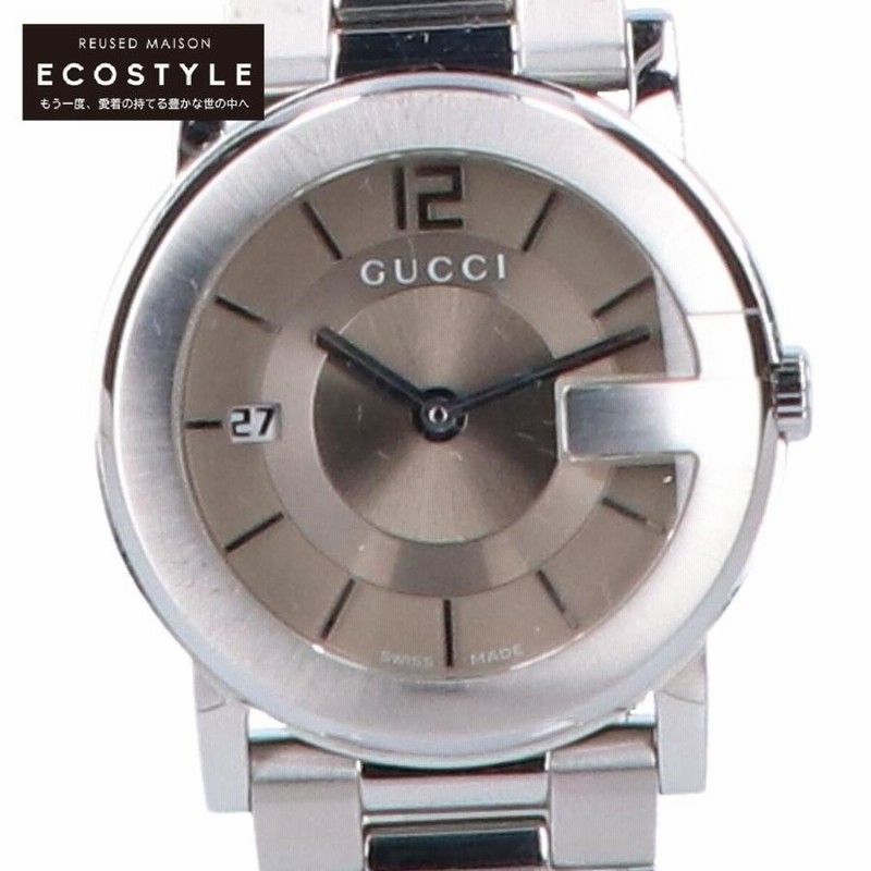 GUCCI グッチ 101J YA101405 G-ROUND Gラウンド デイト 腕時計 