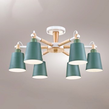 E27 北歐風半吸頂六燈 B188-53-12-1692