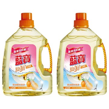 藍寶 油切洗碗精  3kg  2瓶