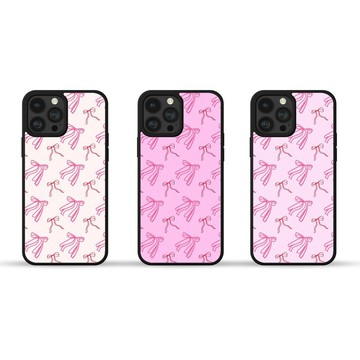 粉紅色的 賣弄風情的弓 可愛圖案 iPhone手機殼 三星手機殼