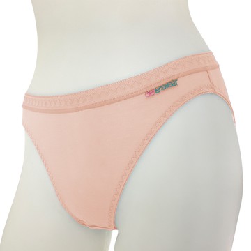 SWEAR 思薇爾 柔感棉系列 M-XXL 素面 低腰 三角褲 (纓丹橘)