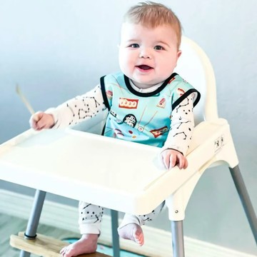 好清洗速乾【美國BapronBaby圍兜裙】圍兜裙 - 日式壽司 給我的寶貝 新生兒 彌月禮 新手爸媽 兒童 吃飯 用餐 繪畫 圍兜裙 不再髒兮兮