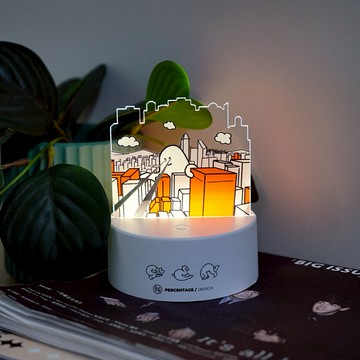 【PERCENTAGE】PERCENTAGE-壓克力燈(城市怪獸款)