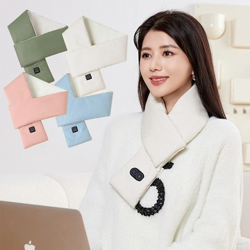 石墨烯用品 BASEE 三擋溫控發熱圍巾 電動按摩圍脖 防寒智能加熱圍巾 熱敷保暖加熱圍脖 肩頸熱敷墊 暖頸帶 交換禮物